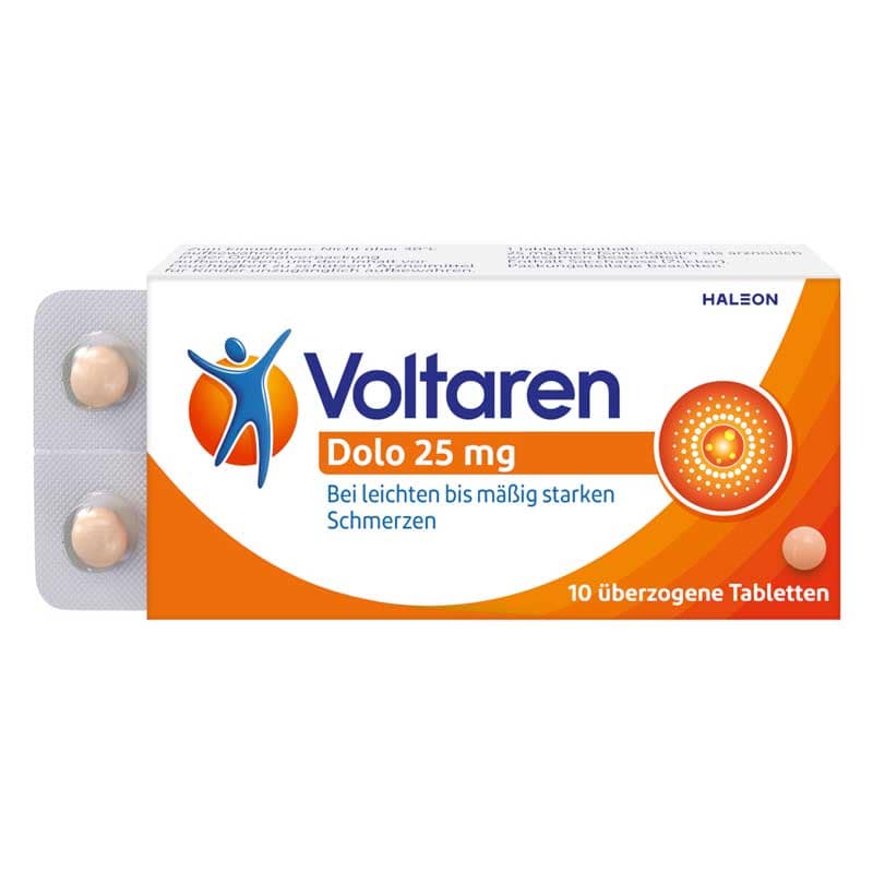 Voltaren Dolo 25mg 10 St Überzogene Tabletten