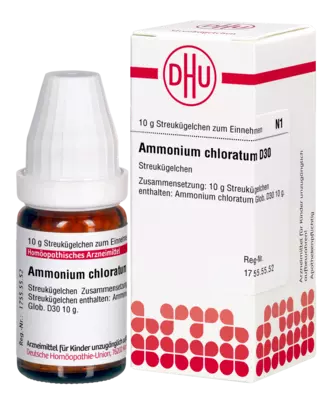 AMMONIUM CHLORATUM D 30 Globuli 10 g Globuli