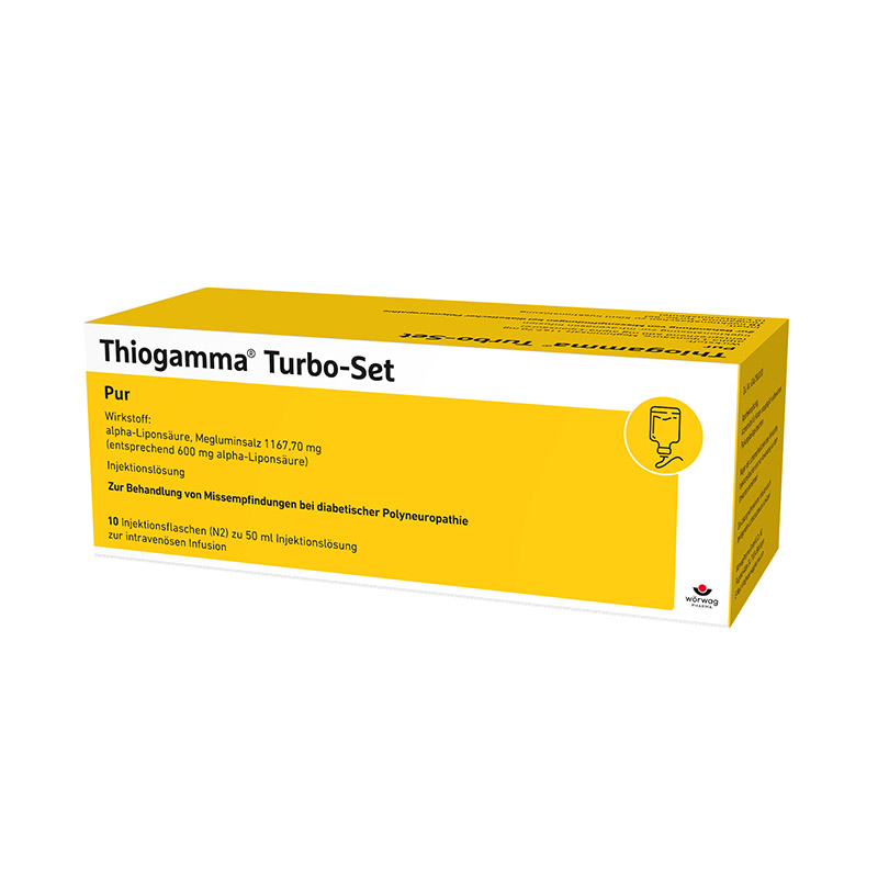 THIOGAMMA Turbo Set Pur Injektionsflaschen 10X50 ml Injektionsflaschen