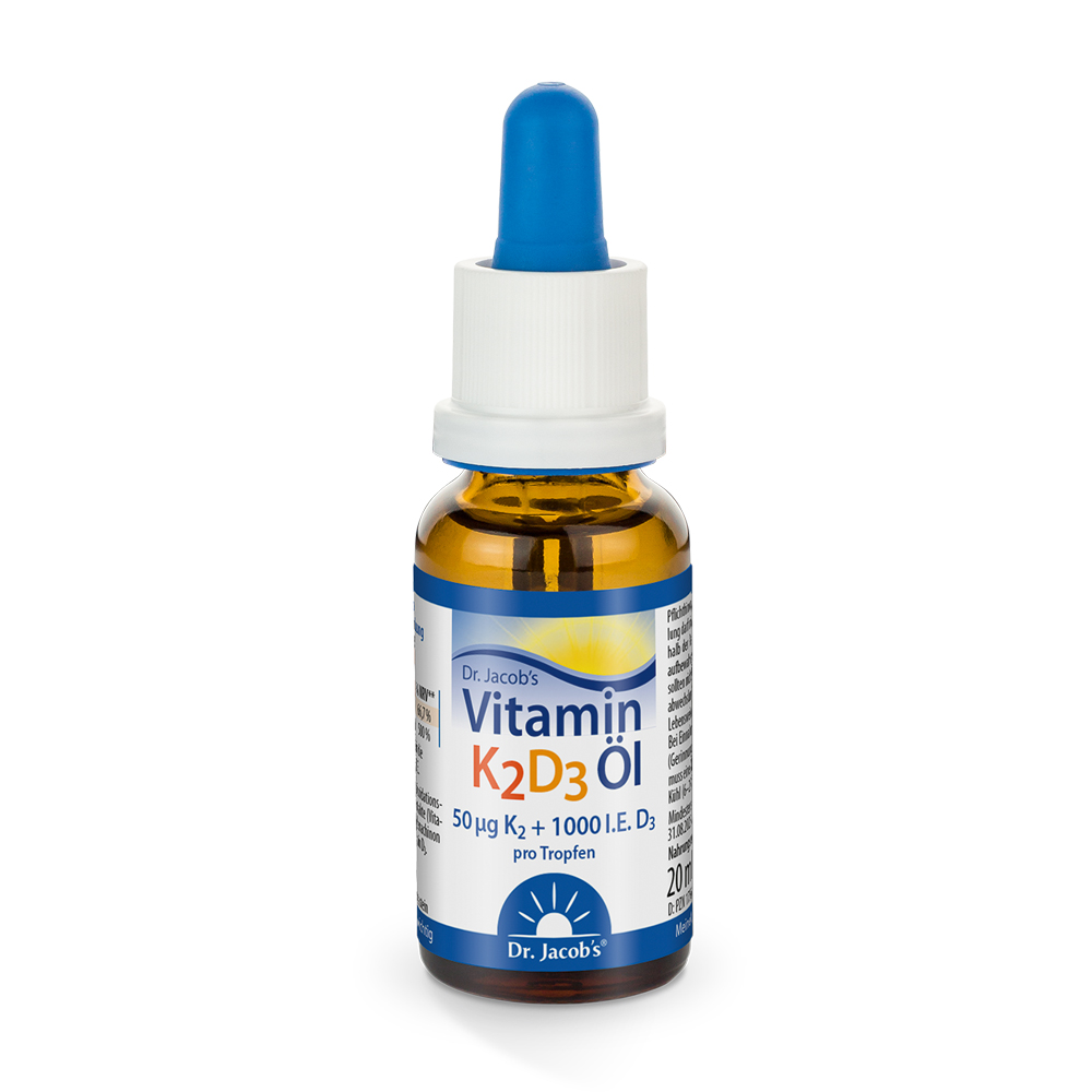 Dr. Jacob's Vitamin K2D3 Öl 1000 IE/50 mcg D3+K2
