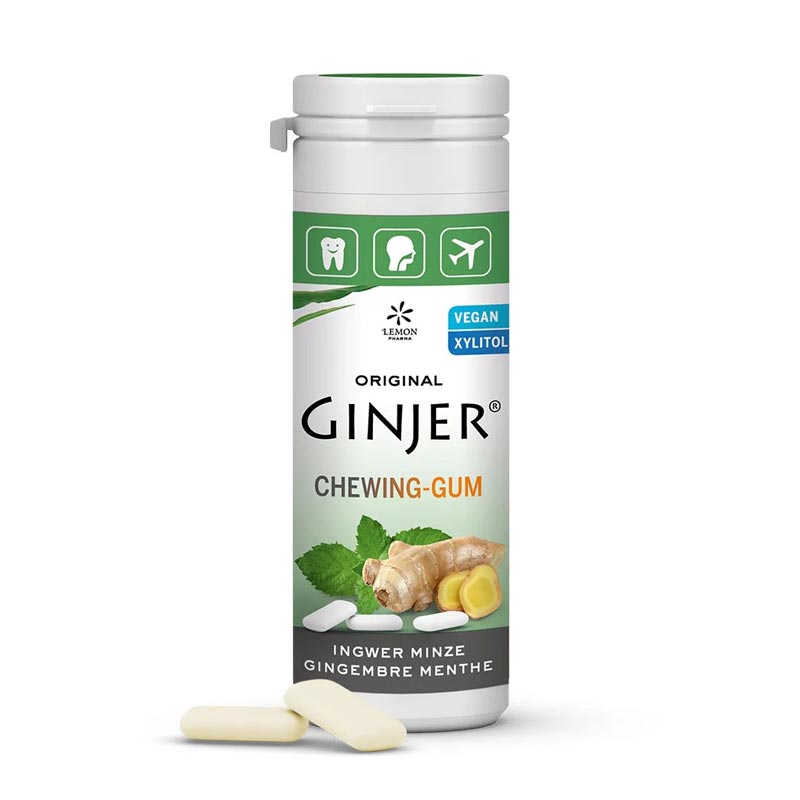 Ingwer Ginjer Kaugummi Minze 30 g Kaugummi