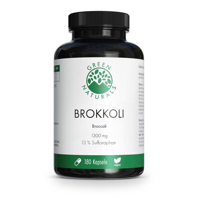 GREEN NATURALS Brokkoli + 13% Sulforaphan 180 St Kapseln