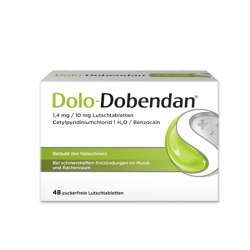 Dolo-Dobendan - betäubt den Halsschmerz 48 St Lutschtabletten