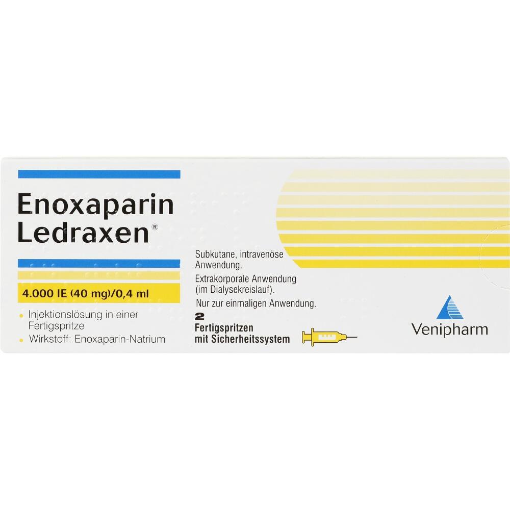 Enoxaparin Ledraxen 2 St Injektionslösung in einer Fertigspritze