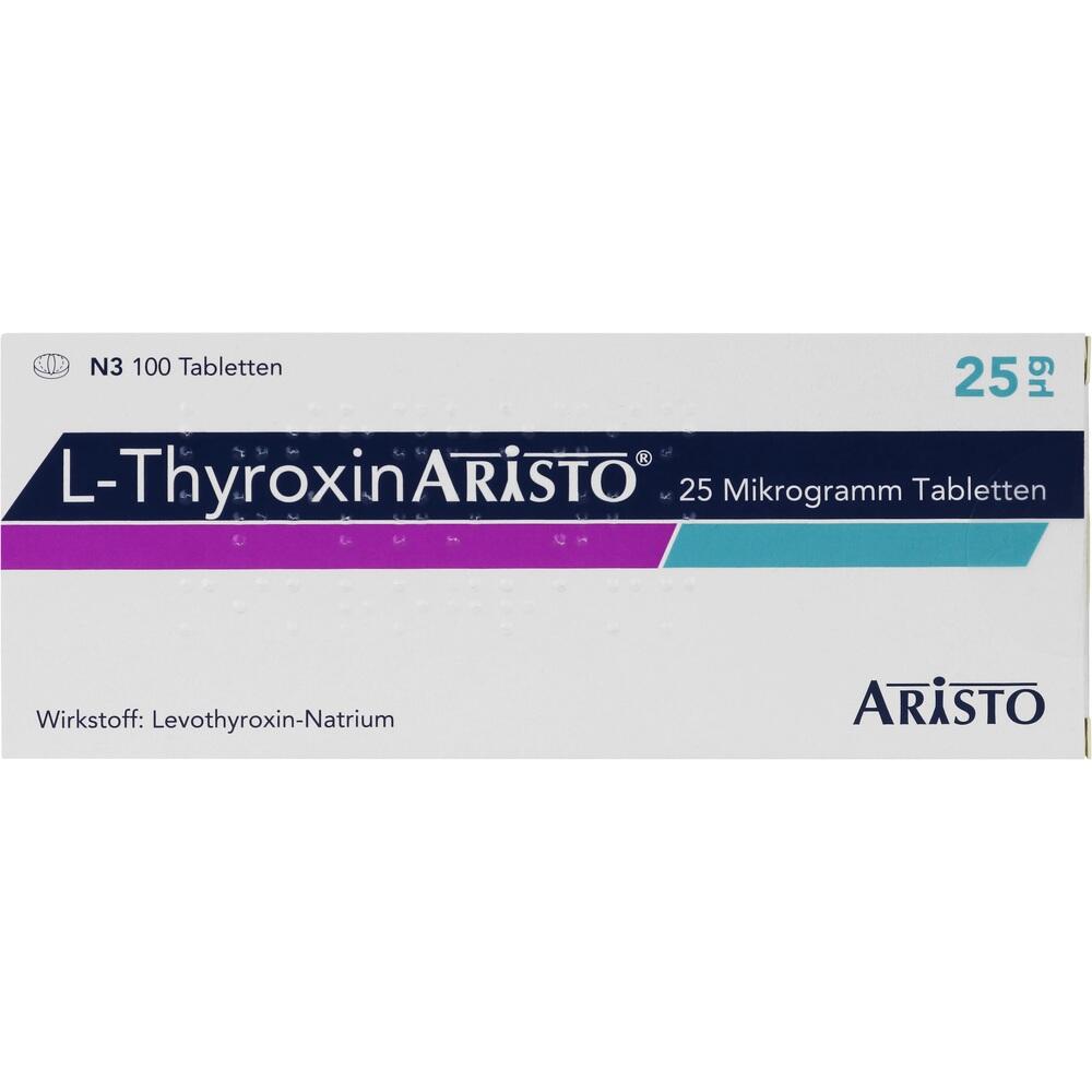 L-Thyroxin Aristo 25μg 100 St Tabletten