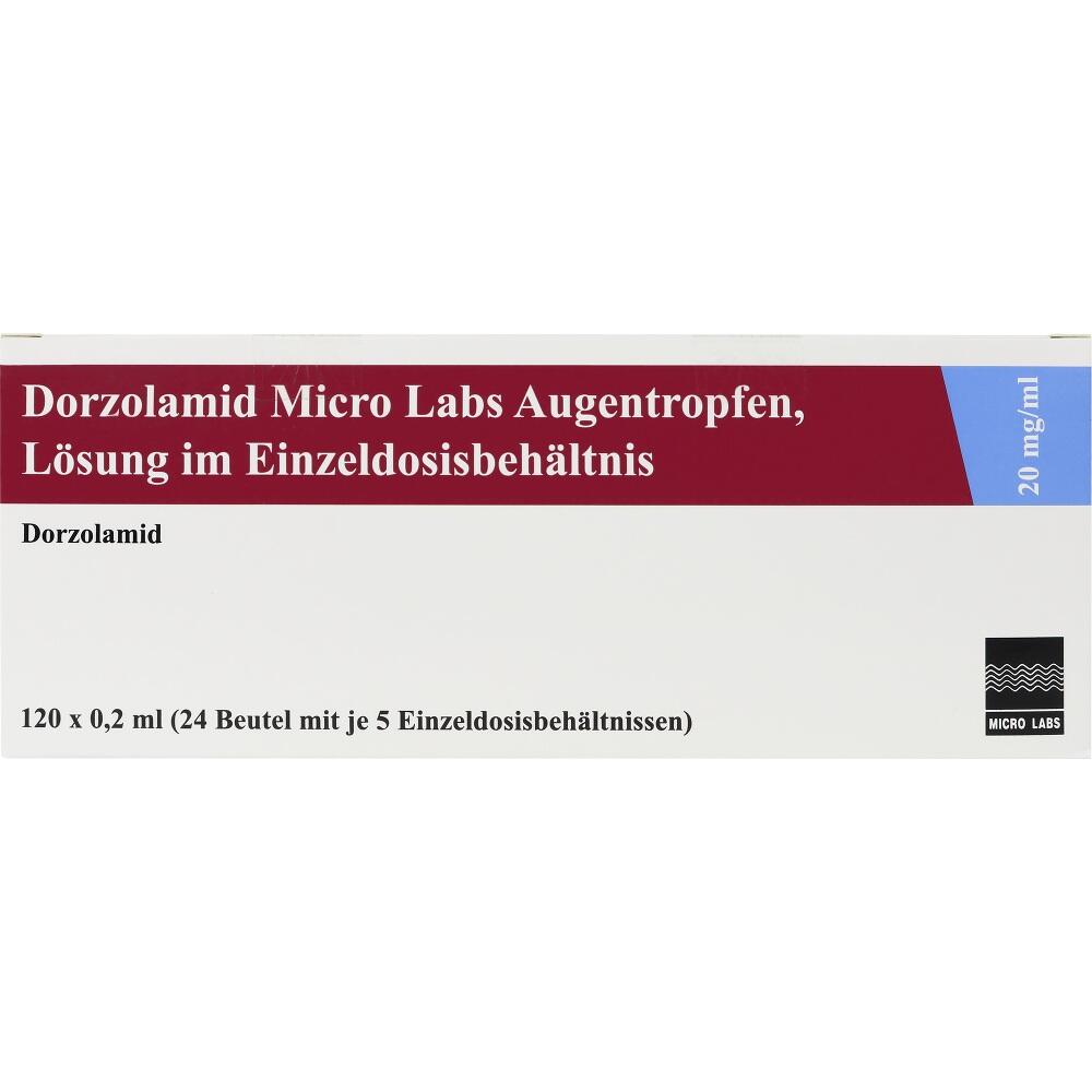 Dorzolamid Micro Labs Augentropfen 20 mg 120X0.2 ml Augentropfen