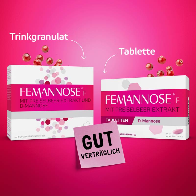 FEMANNOSE E MIT PREISELBEER-EXTRAKT TABLETTEN D-Mannose 30 St Tabletten