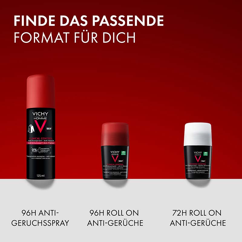 VICHY HOMME CLINICAL CONTROL 96H 2X125 ml Deospray