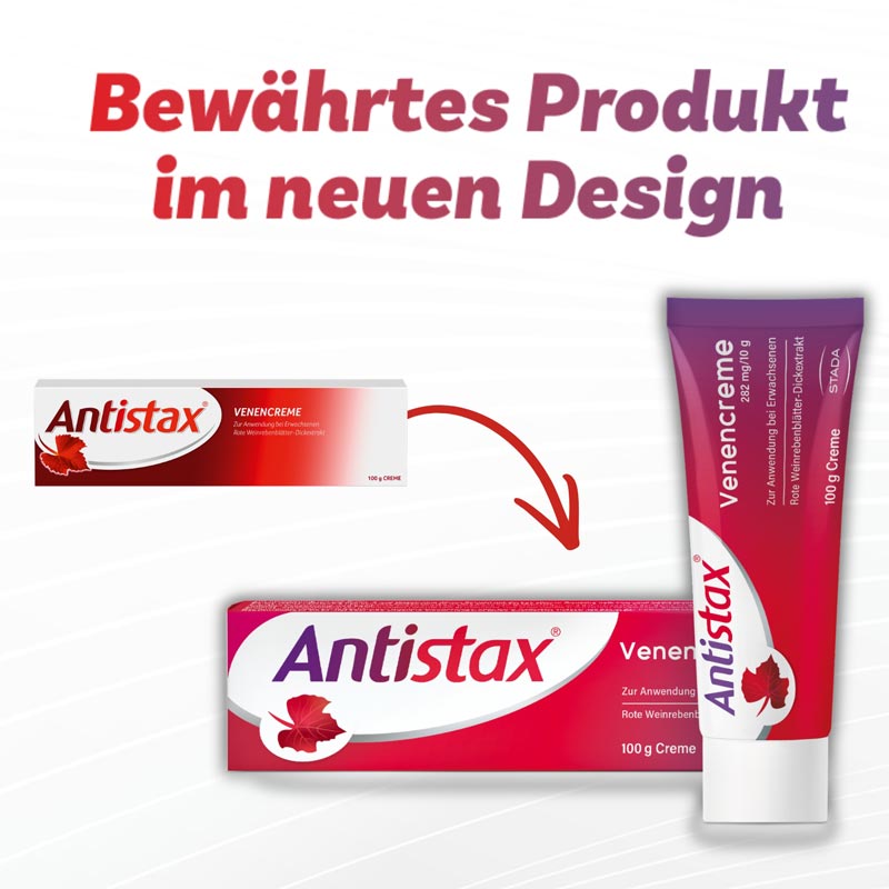 Antistax Venencreme, bei müden, schweren Beinen, Venenschwäche & Krampfadern 100 g Creme