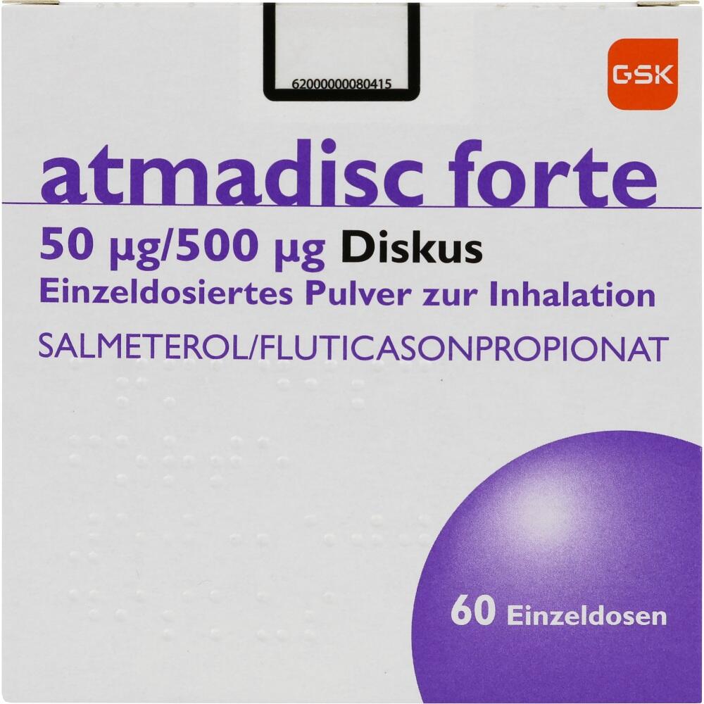 Atmadisc forte 50μg/500μg Diskus 60 St Inhalationspulver