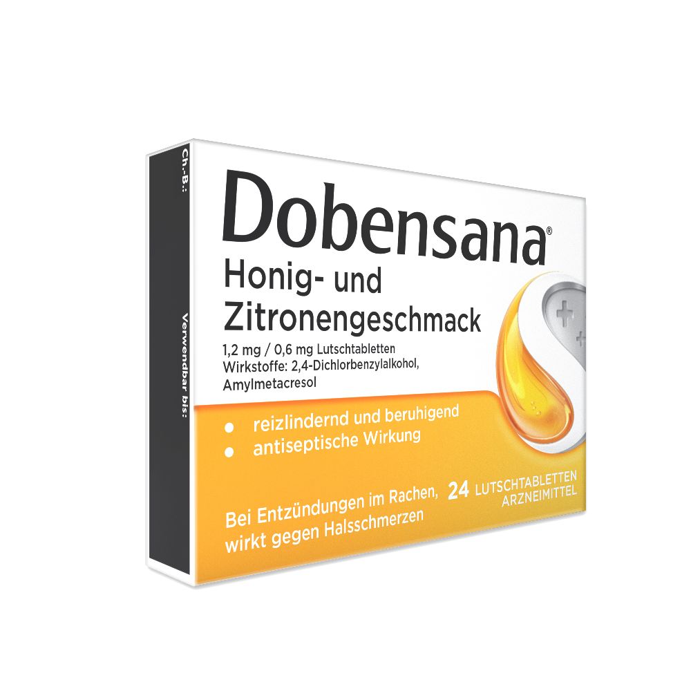 Dobensana Honig- & Zitronengeschmack 24 St Lutschtabletten