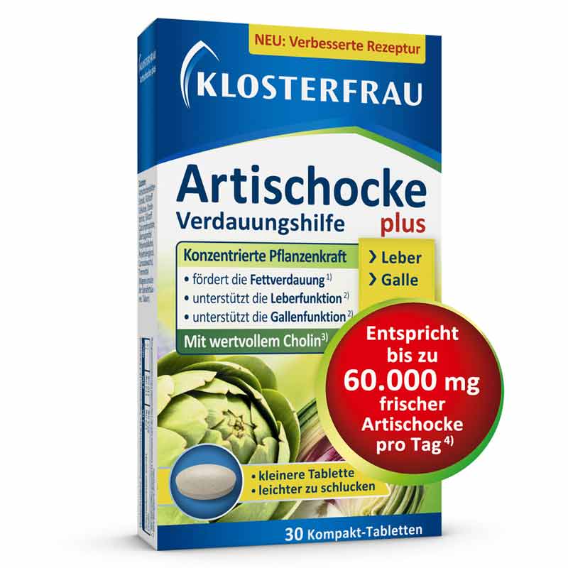 KLOSTERFRAU ARTISCHOCKE plus Cholin 30 St Tabletten