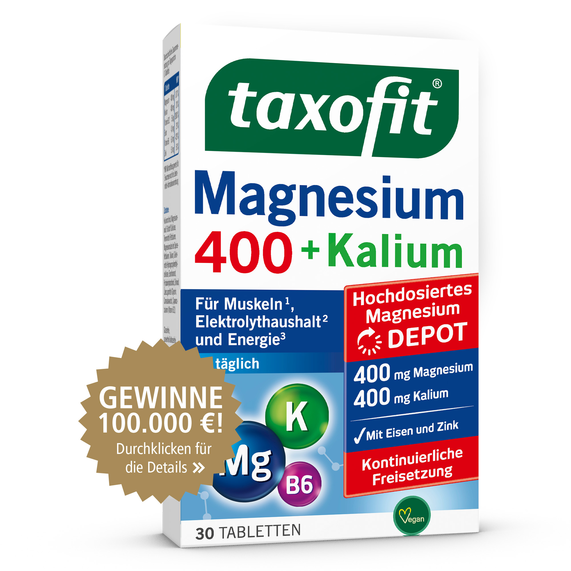 taxofit Magnesium 400 + Kalium 30 St Tabletten