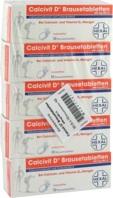 Calcivit D 600mg/400 I.E. 50 St Brausetabletten