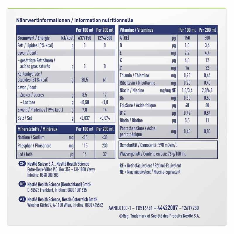 resource ULTRA fruit Apfel 4X200 ml Flüssigkeit