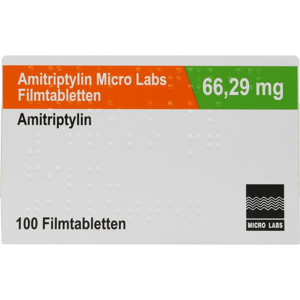 Amitriptylin Micro Labs 66,29 mg 100 St Filmtabletten | 16531863