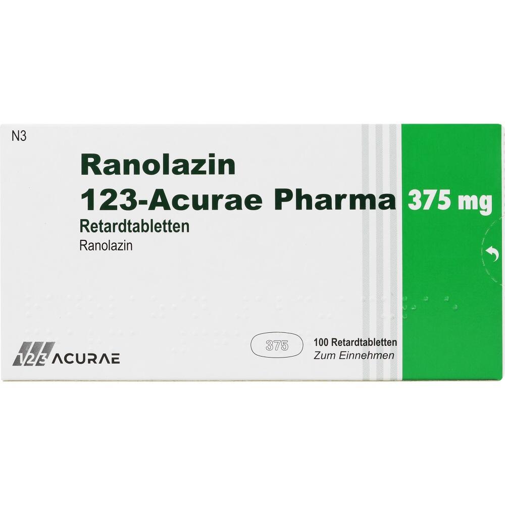 Ranolazin 123-Acurae Pharma 375 mg 100 St Retard-Tabletten