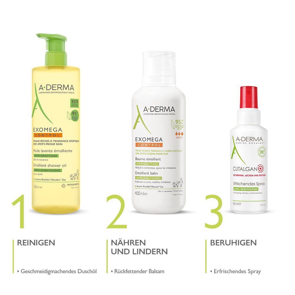 A-DERMA EXOMEGA CONTROL Rückfettender Balsam   400 ml Balsam