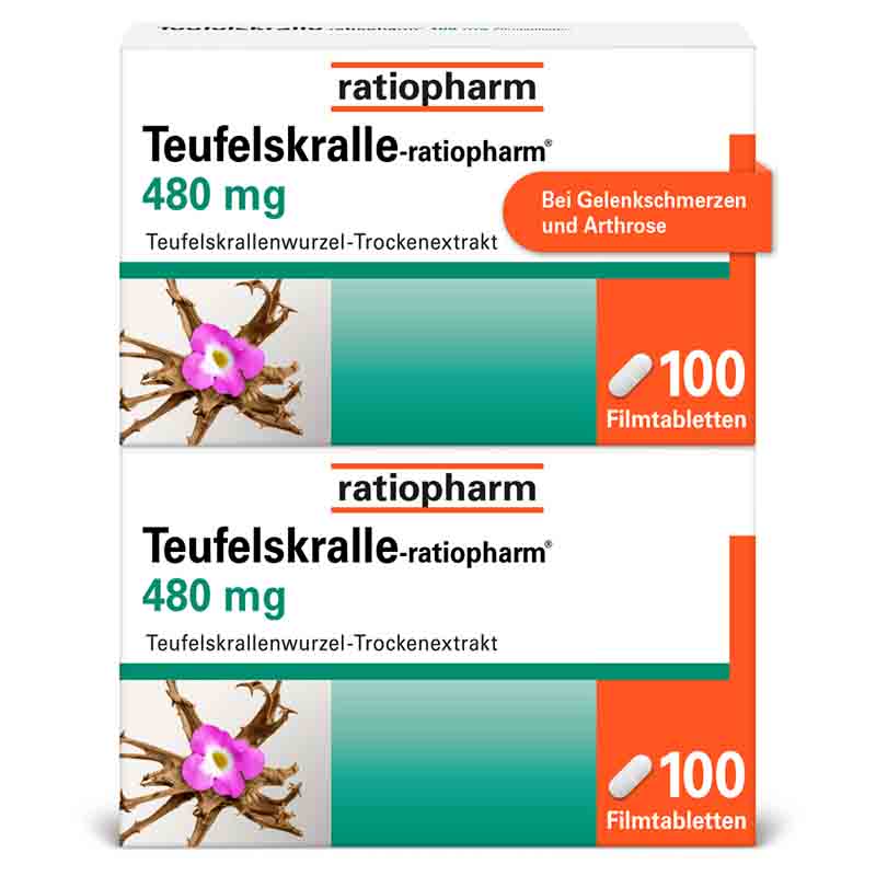 Teufelskralle-ratiopharm 480 mg 200 St Filmtabletten