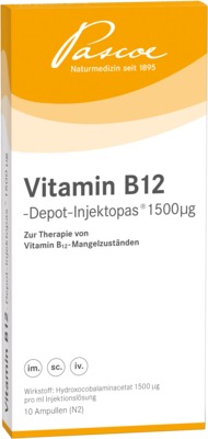 Vitamin B12 Depot-Injektopas 1500µg 10X1 ml Injektionslösung