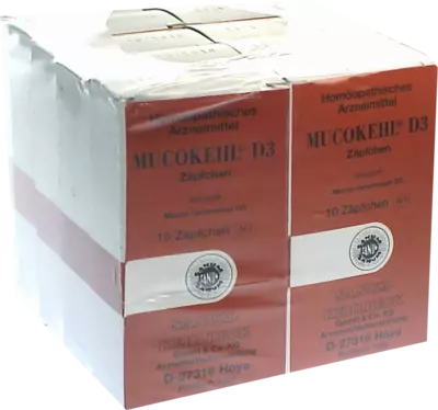 MUCOKEHL Suppositorien D 3 10X10 St Suppositorien