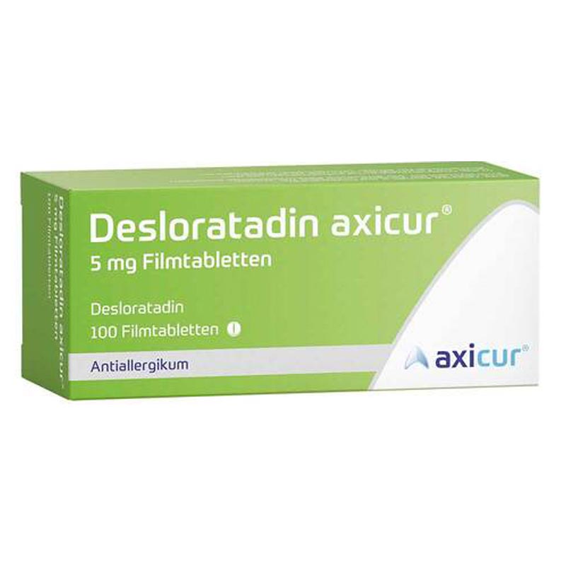 Desloratadin axicur 5mg 100 St Filmtabletten
