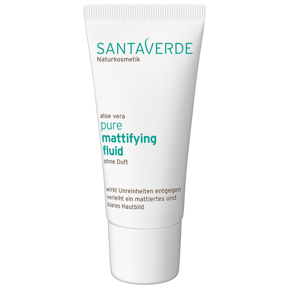 SANTA VERDE pure mattifying fluid aloe vera ohne Duft 30 ml Lotion