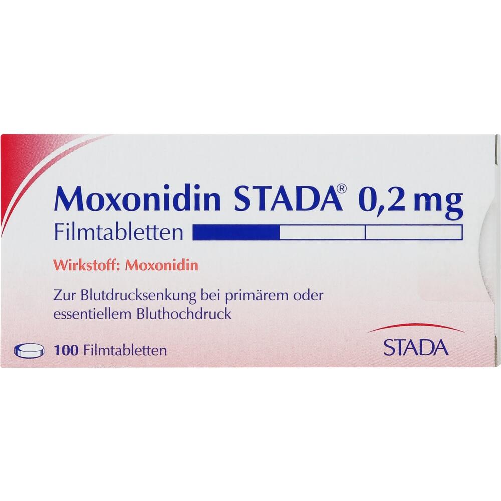 Moxonidin STADA 0,2 mg Filmtabletten 100 St Filmtabletten