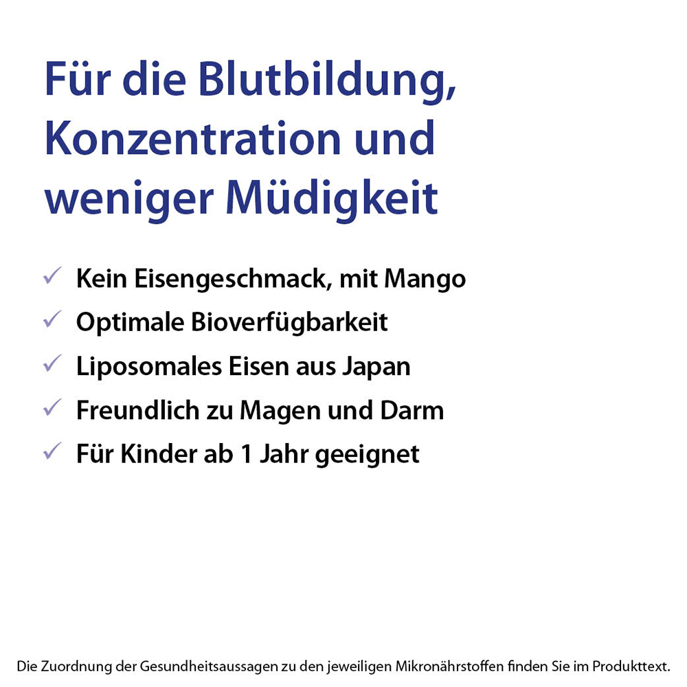 Dr. Jacob's Eisen-Phospholipid Mango Pulver liposomal vegan