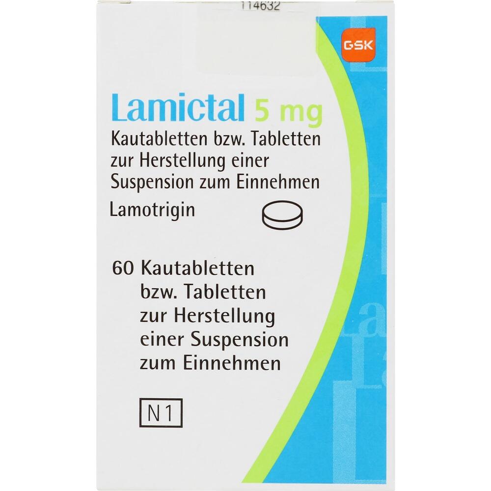 Lamictal 5mg 60 St Tablette zur Herstellung einer Suspension zum Einnehmen