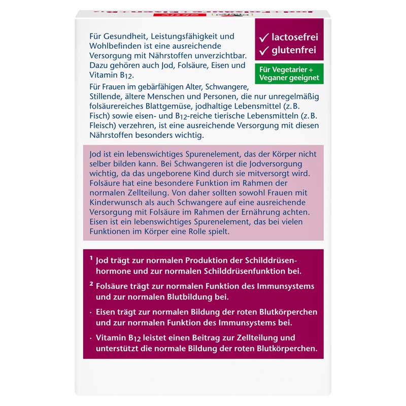 Doppelherz aktiv Jod + Folsäure + Eisen + B12 45 St Tabletten