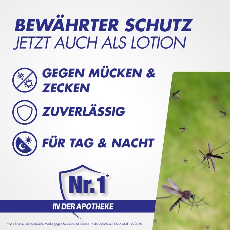 ANTI BRUMM Schützt vor Mücken- und Zeckenstiche Lotion 100 ml Lotion