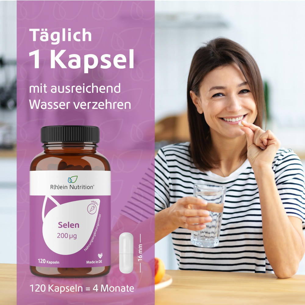 R(h)ein Nutrition Selen 200 NE 120 St Kapseln