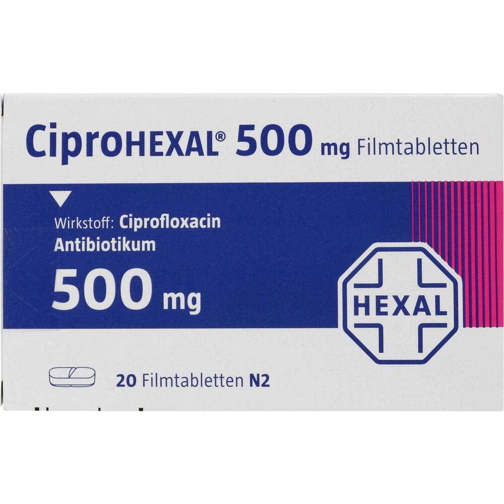 CiproHEXAL 500mg 20 St Filmtabletten