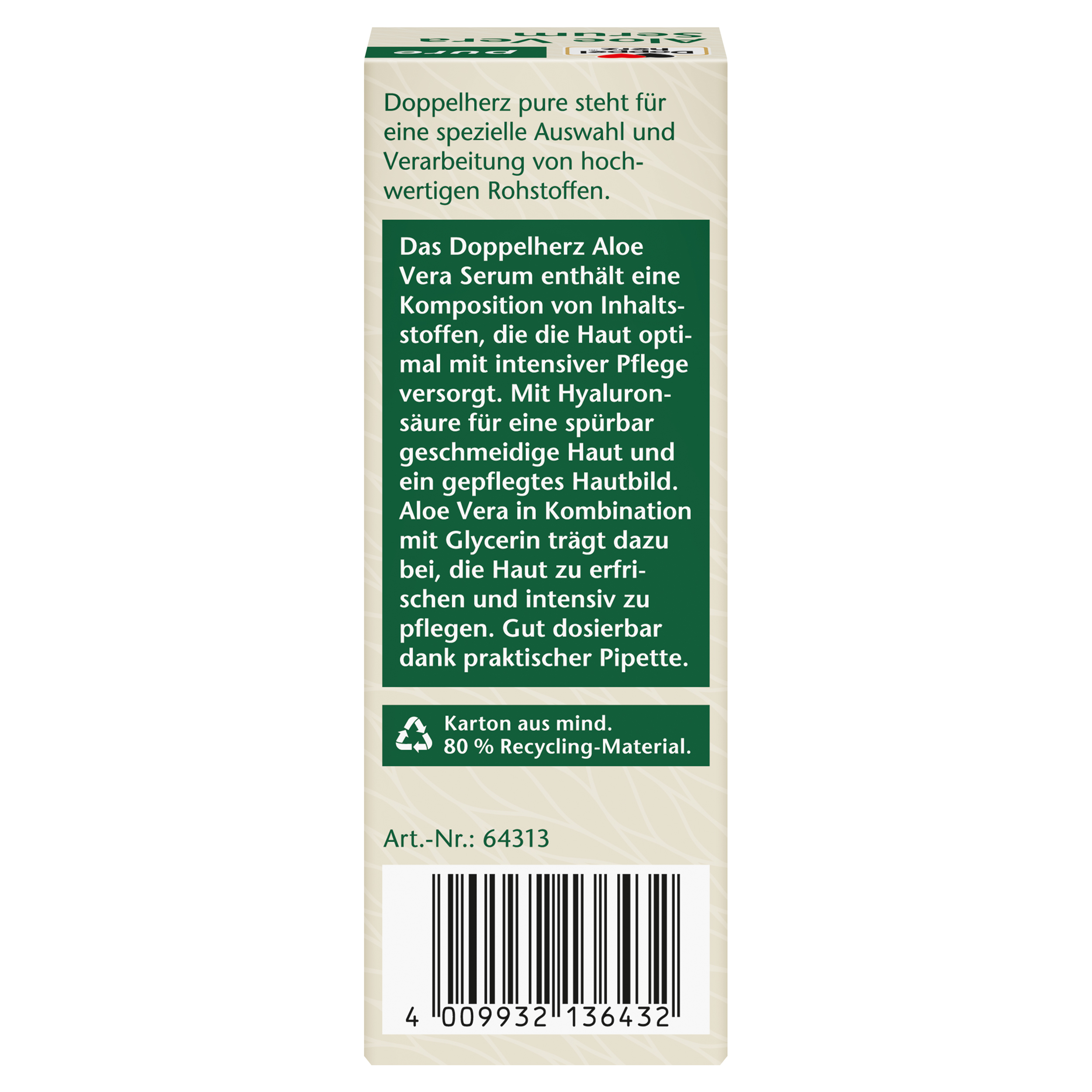 Doppelherz pure Aloe Vera Serum 50 ml Flüssigkeit