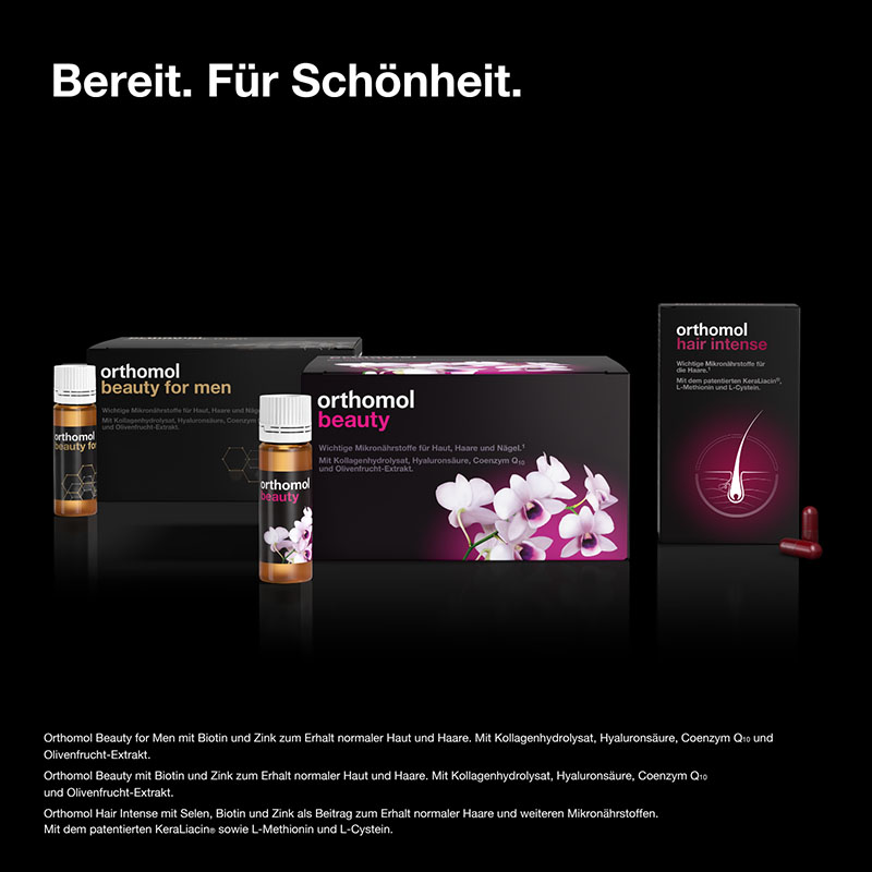 orthomol hair intense - Mikronährstoffe mit Biotin, Kupfer, Zink und dem patentierten KeraLiacin - Kapseln
