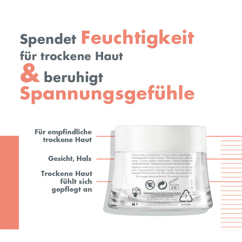 Avène EAU THERMALE Revitalisierende Nutritive Creme  50 ml Creme
