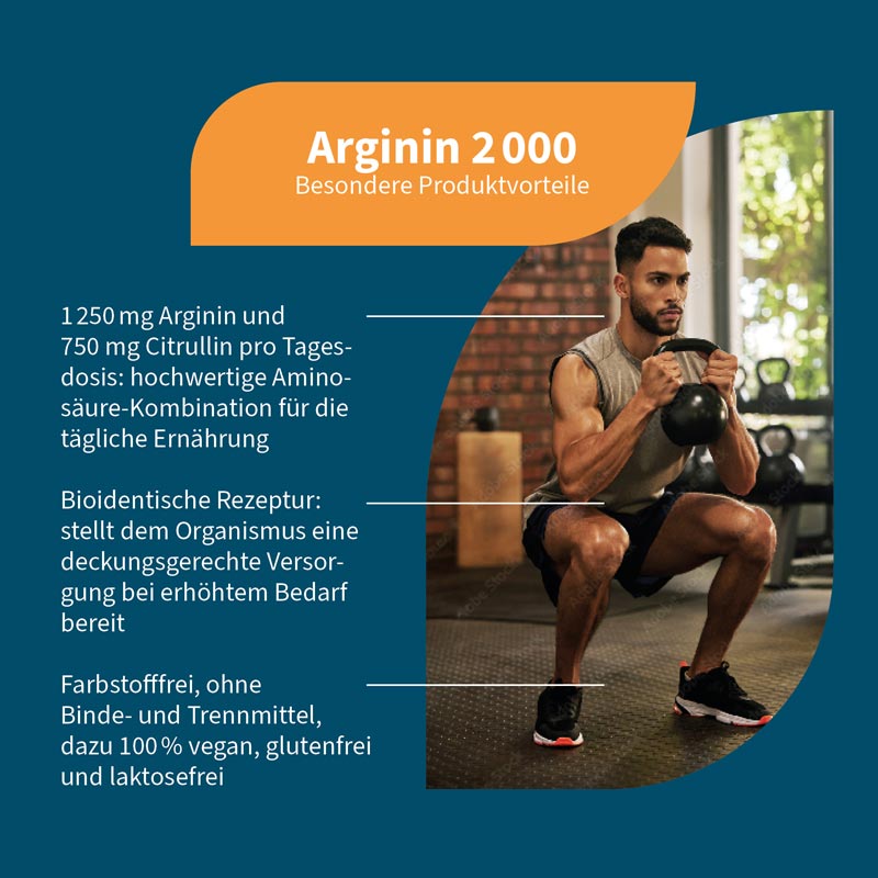 NatuGena Arginin 2000 180 St Kapseln