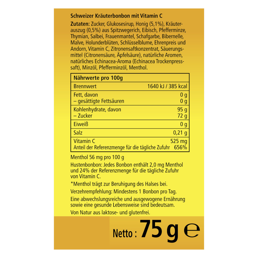 Ricola Honig Zitrone Echinacea 75 g Bonbons