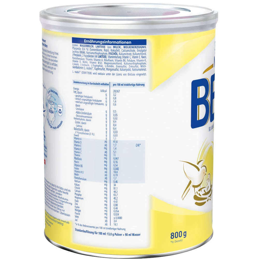 Nestle BEBA HMO 2 FOLGEMILCH 800 g Pulver