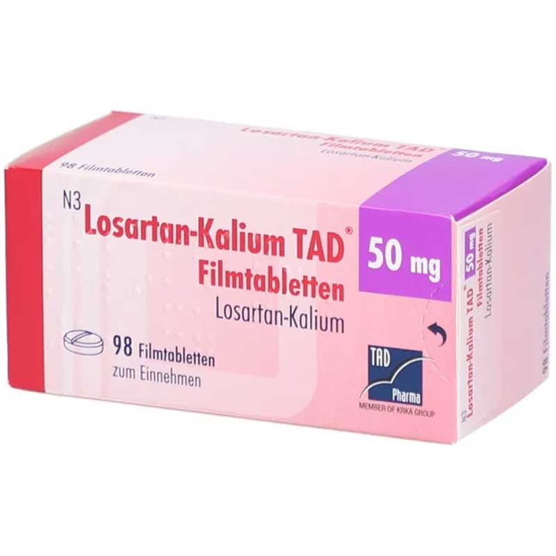 Losartan-Kalium TAD 50mg 98 St Filmtabletten