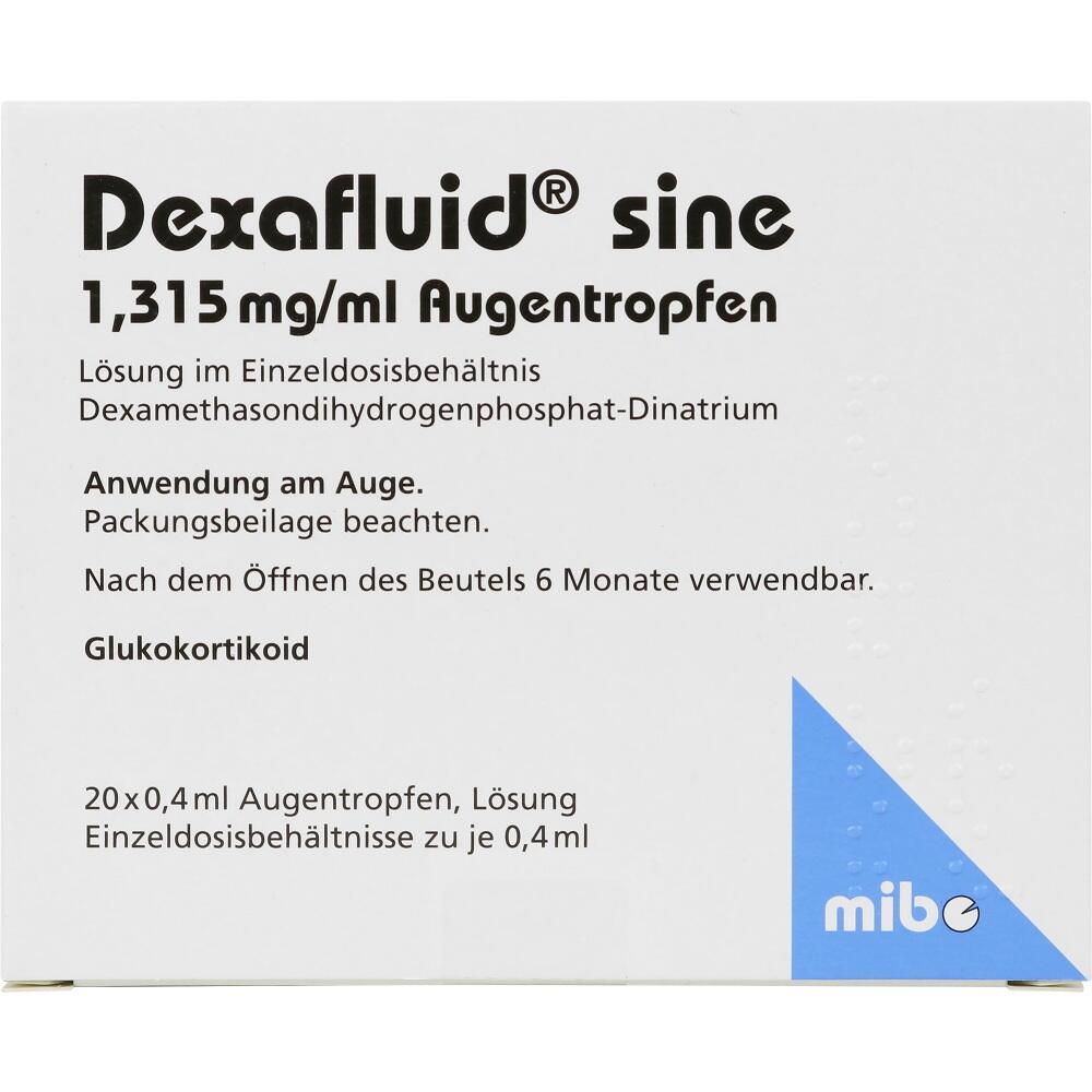 DEXAFLUID sine 1,315 mg/ml Augentr.i.Einzeldosisb. 20X0.4 ml Augentropfen