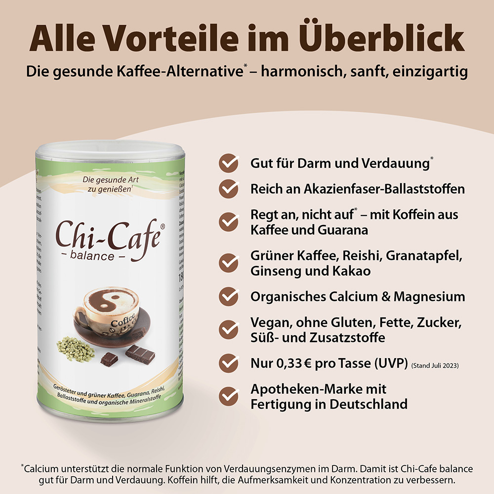 Chi-Cafe balance Wellness Genießer Kaffee mit Mineralstoffen