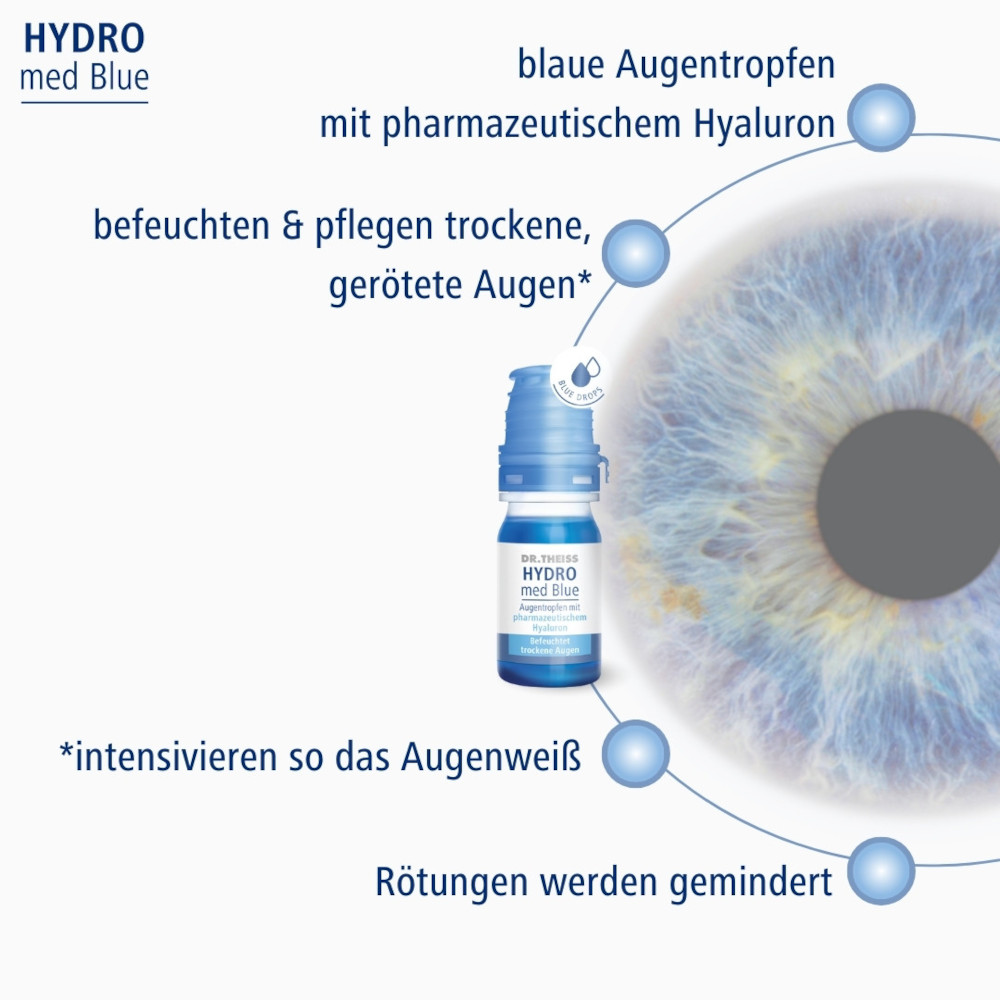 DR. THEISS HYDRO med Blue 10 ml Augentropfen