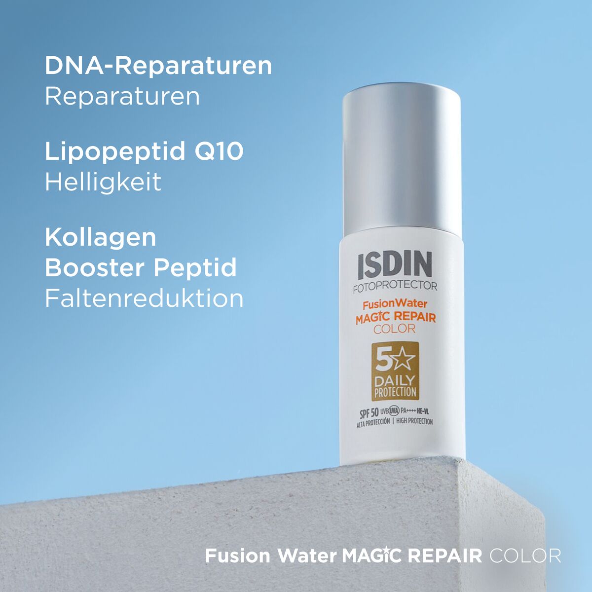 ISDIN Fotoprotector FusionWater MAGIC Repair Color LSF 50 50 ml Creme