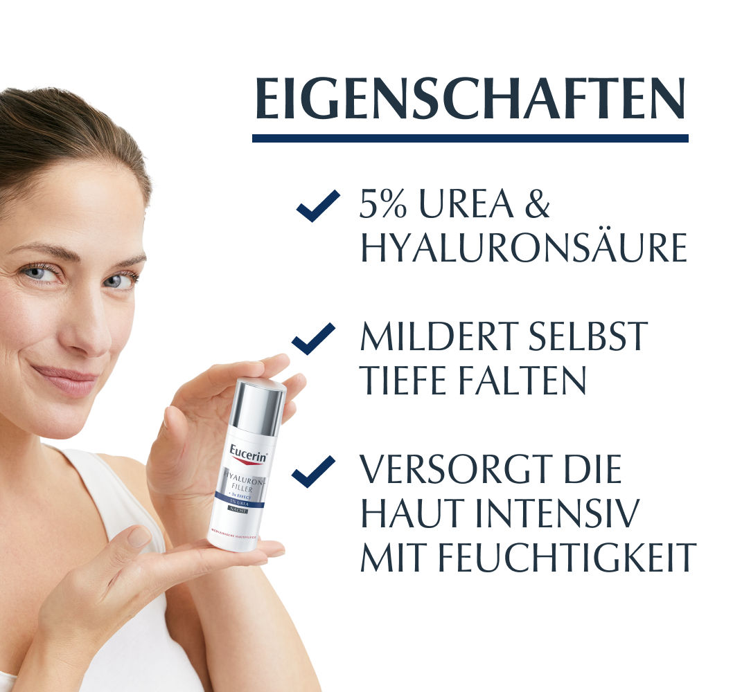 Eucerin Anti Age HYALURONFILLER 5% Urea Nacht Creme 50 ml Creme