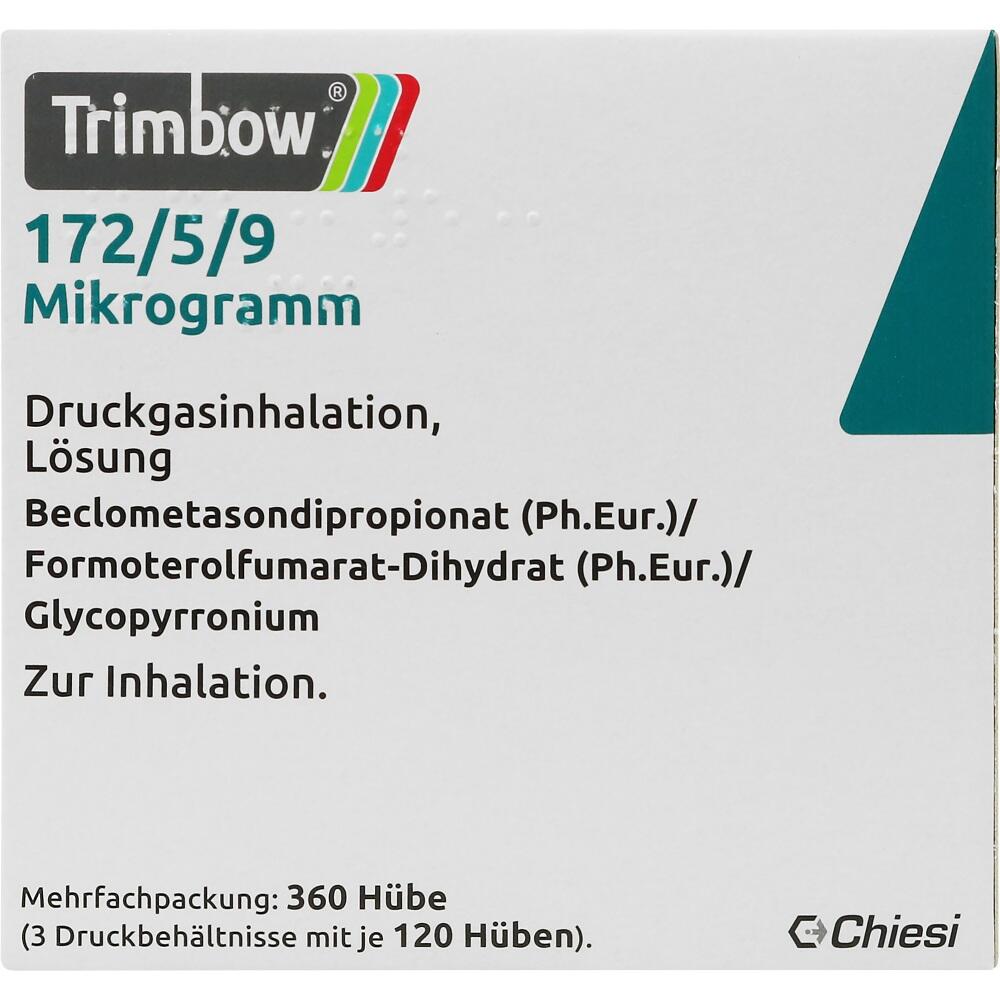 Trimbow 172/5/9 Mikrogramm 3 St Dosieraerosol
