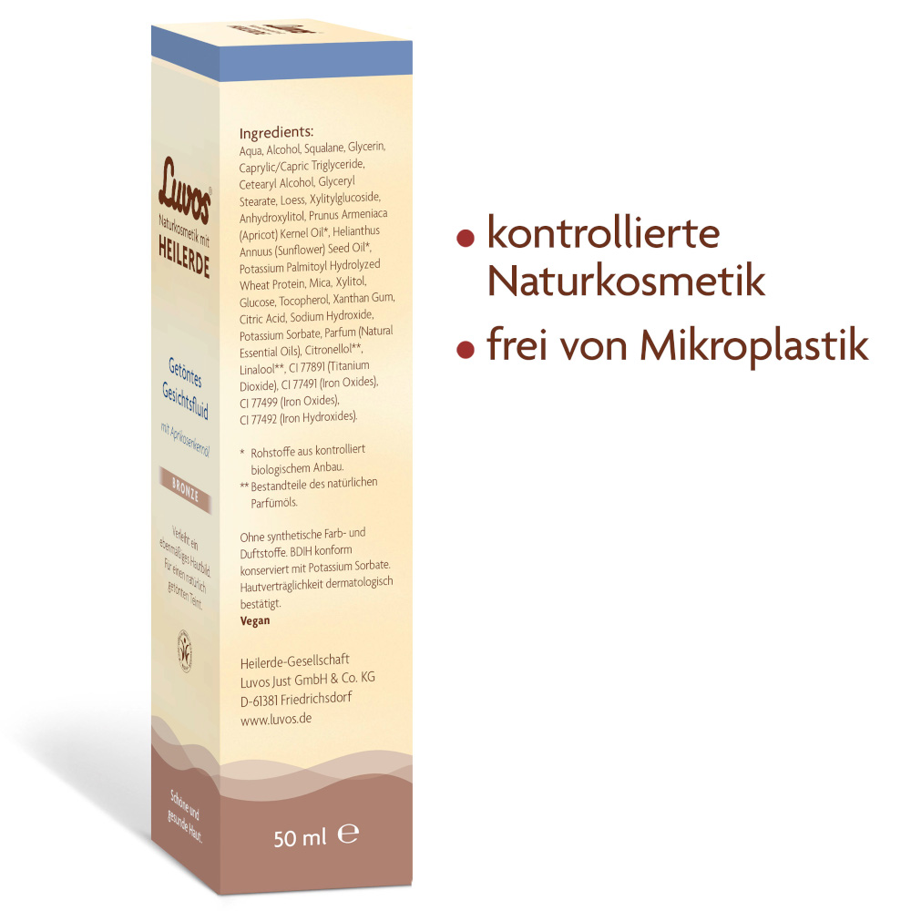 Luvos HEILERDE Getöntes Gesichtsfluid Bronze 50 ml Emulsion
