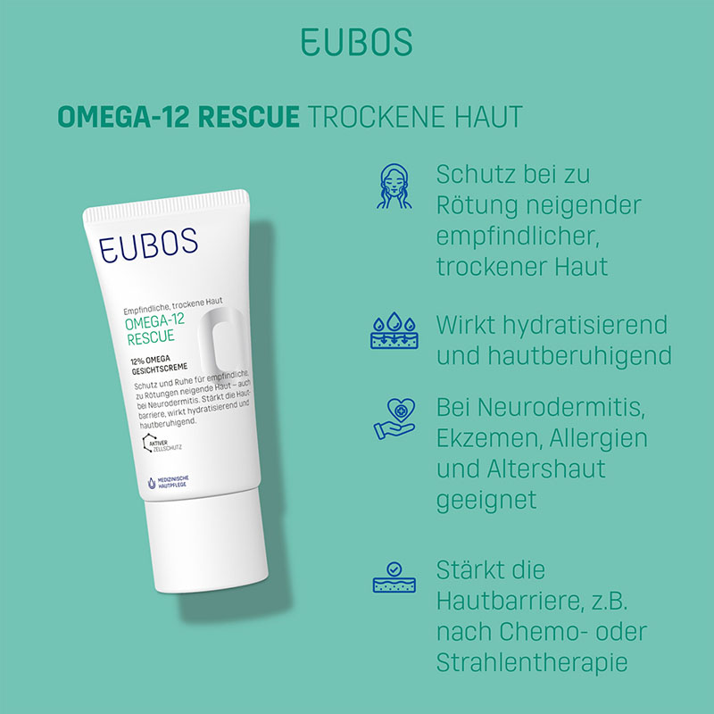 EUBOS Empfindliche, trockene Haut OMEGA - 12 RESCUE 50 ml Creme