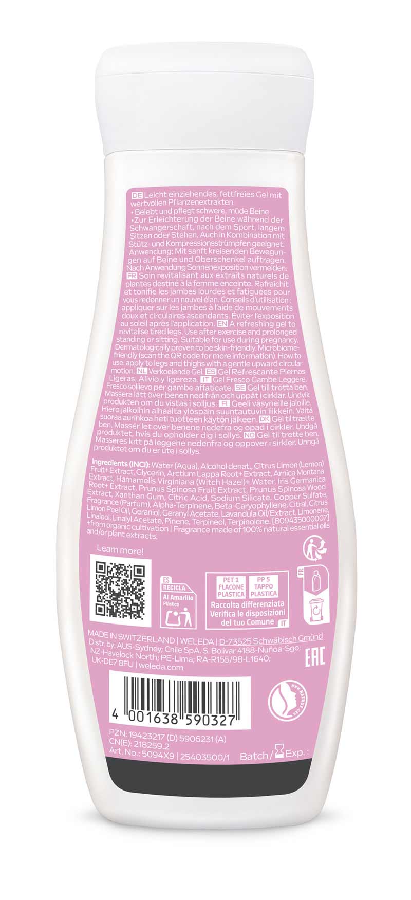 WELEDA Mum leichte Beine Frische-Gel 200 ml Gel